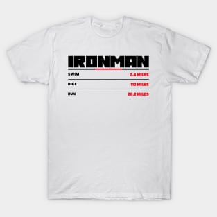 Swim, Bike, Run, Ironman Triathlon T-Shirt